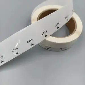 1000pcs Easy Tear-Off Transparent Seals Stickers for Shipping Packaging, Envelopes and Bottles-Waterproof Plastic Sealing Labels