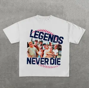 Retro 1990s Sandlot Legends Never Die Shirt, Baseball T-Shirt, Baseball Squad Crew Shirts, Baseball Team Tee