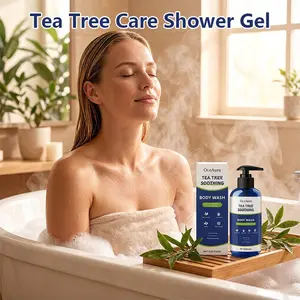 Tea Tree Care Shower Gel, Gentle Moisturizing Lightweight Hydrating Cleansing Nourishing Smooth Fine Skin, Body Wash for Daily Use