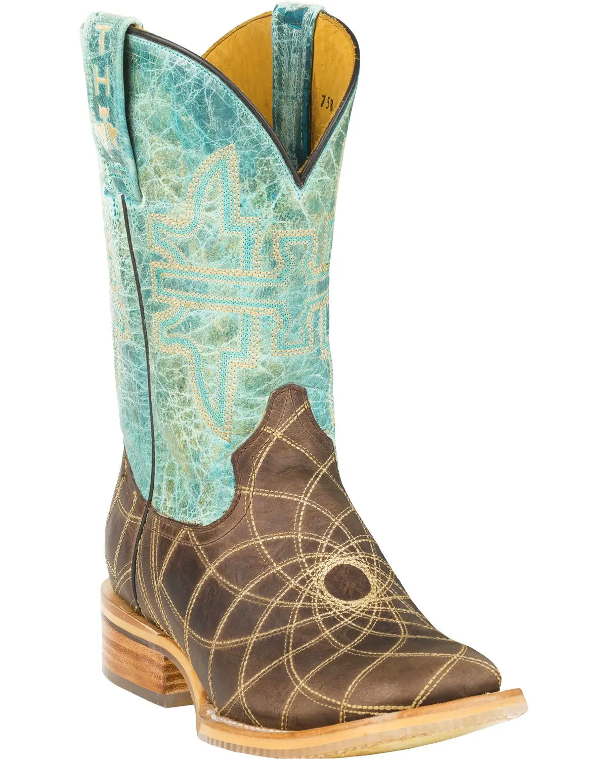 Tin Haul Women's Dreamcatcher Cowgirl Boot Square Toe - 14-021-0007-1296