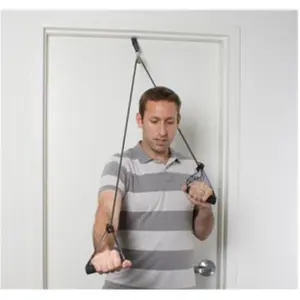 212 MAIN Cando Shoulder Pulley - Set of 5, Door Mount, Swivel Pulley, Exercise Tubing with Handles, for Shoulder Rehab