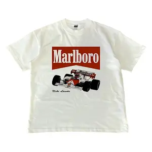 Vintage Marlboro Racing T-shirt, Nascar Merch Graphic Tee, Unisex Tshirt,  Sweatshirt, Hoodie, Comfort Colors Menswear Top Streetwear Shortsleeve Tropical Crewneck