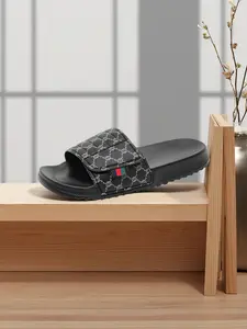 Men's Large Size Velcro Slippers, Adjustable Design, Durable Thick Eva Sole, Lightweight Casual Home Outdoor Shoes, Summer Beach & Leisure