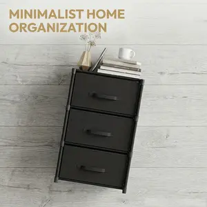 Minimalist Multi-Functional Drawer Storage Cabinet, Space-Saving Vertical Home Organizer, Durable Fabric Drawers, Office, Bedroom, Living Room