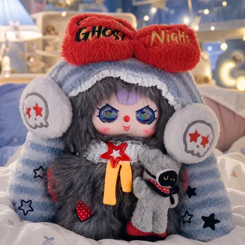 KXX-(09)BabyThree-The Moon Is Also Asleep 400% Series Blind Boxes Plush Collectibles