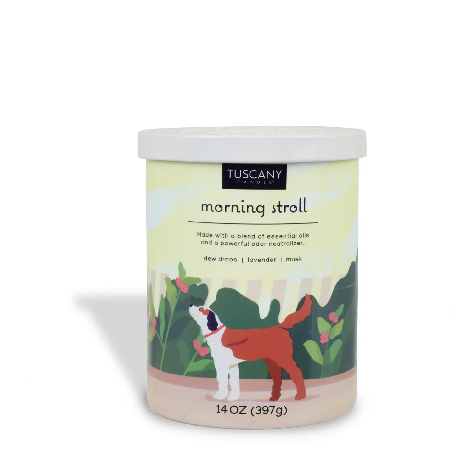 Morning Stroll Scented Jar Candle (14 oz) – Pet Odor Control Collection