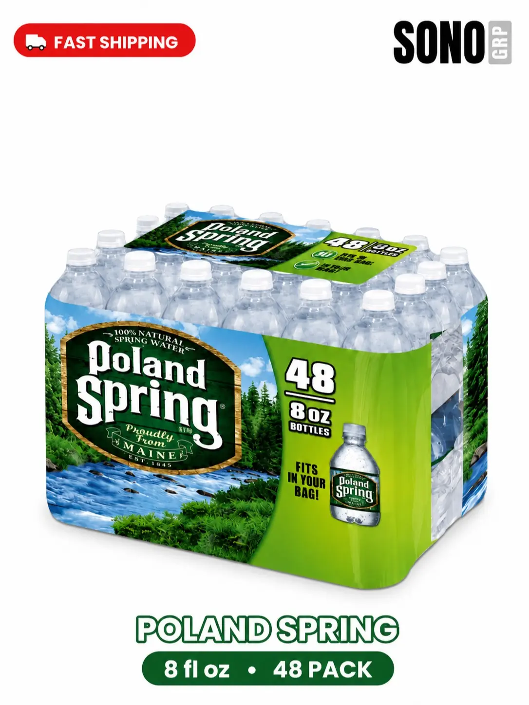 Poland Spring Water 8 Oz - 48 Pack