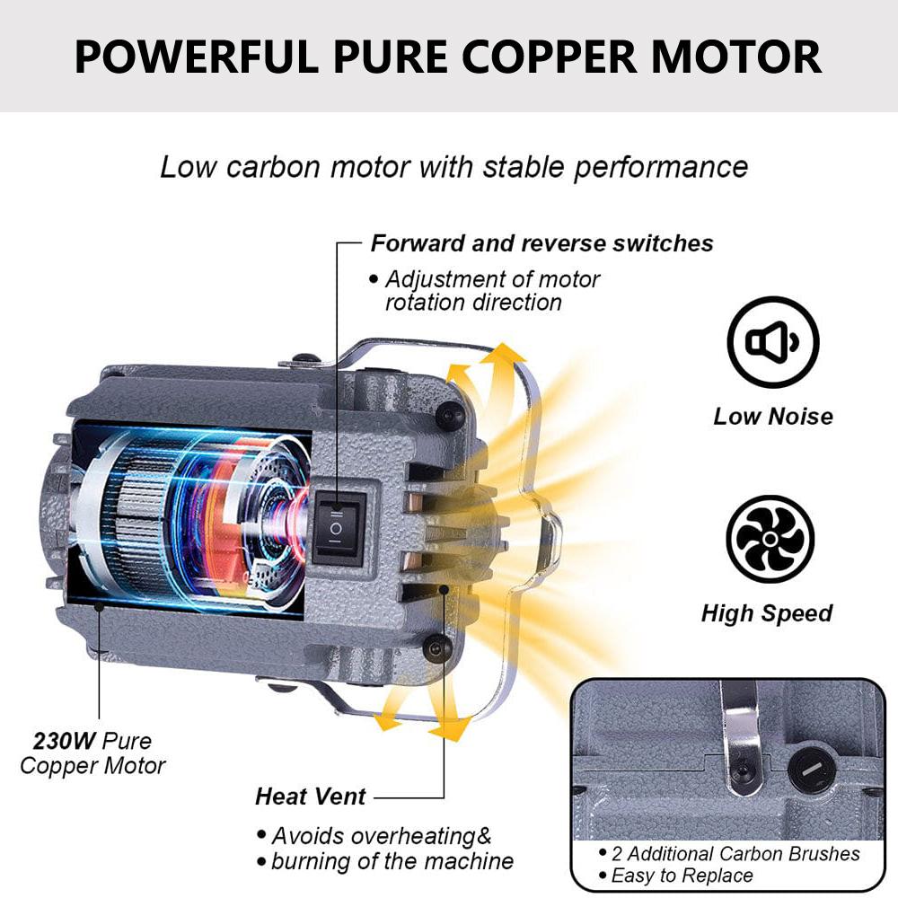 SR Series Flex Shaft Grinder Machine 0~18000Rpm with Foot Pedal - Professional Hanging Motor Bench Grinder for Jewelry Making, Polishing & Carving
