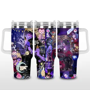 Hazbin Hotel Tumbler 40oz with Handle/ 20oz no Handle, Stolas Tumbler gift for fan