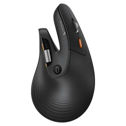 ProtoArc EM11 Pro Contoured Ergonomic Wrist Support Wireless Rechargeable Mouse - 6 Programmable Buttons, Side Scroll, 7200 DPI, Multi-Device Bluetooth, for Medium-Large Hands, Windows/Mac/Android (Includes Batteries), Wireless Rechargeable Mice, Right, E