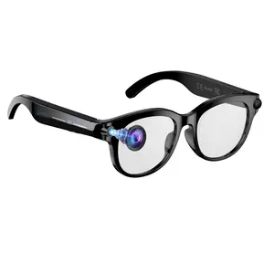 AI Glasses with Camera 2MP Anti-Shake Multifunctional Smart Glasses, Support Ai Object Recognition Real Time Translation Voice Control , Sports Glasses Video Recording , Hands-free BT Calling Music on the GO Sunglasses