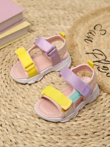 Colorblock Non-slip Soft Sole Rubber Sandals, Casual Comfortable Sports Sandals for Outdoor Beach, Fashionable Shoes for Boys & Girls, Colorblock Design Sandals