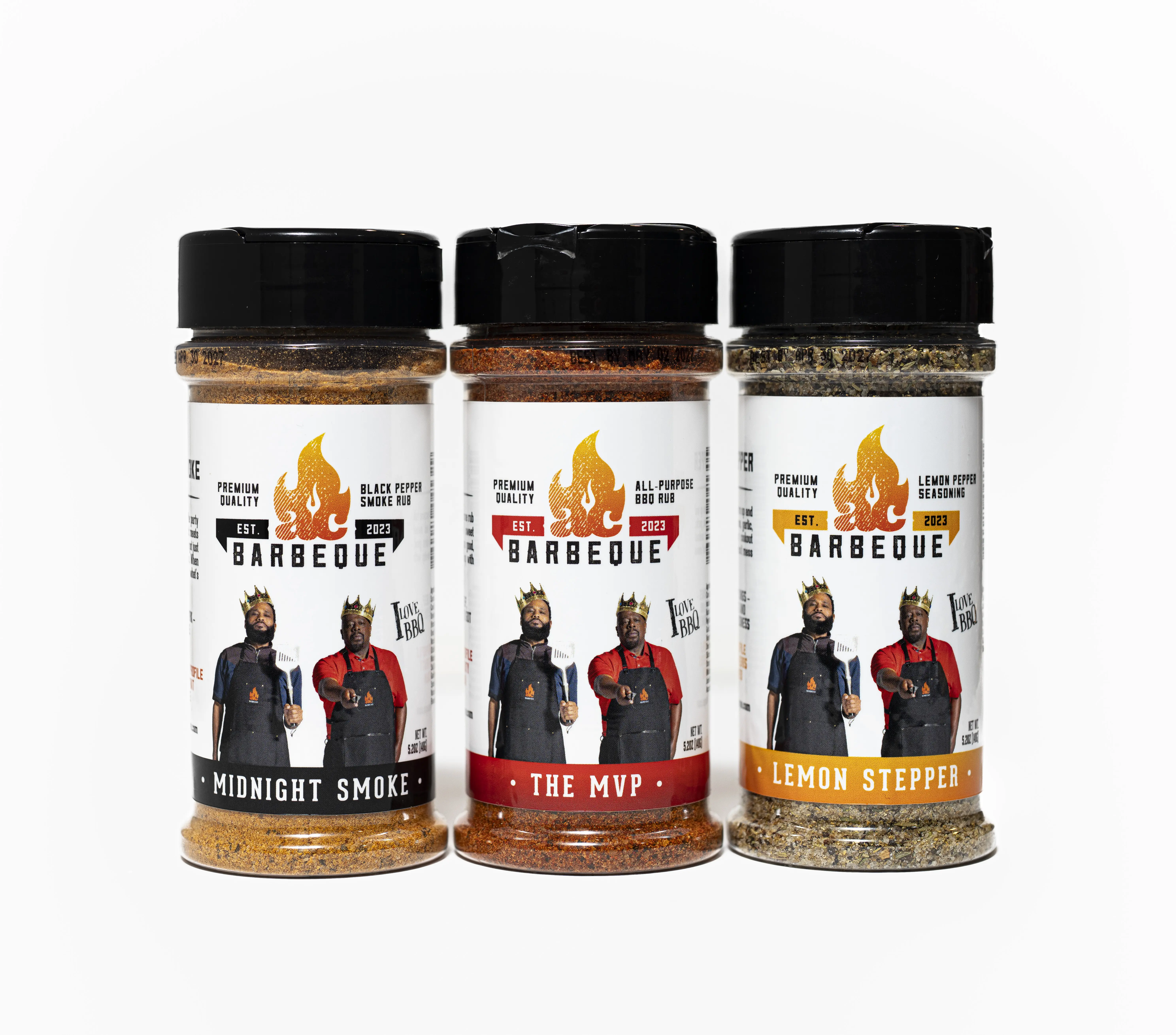 AC Barbeque Trio Seasoning Set - The MVP, Midnight Smoke, and Lemon Stepper