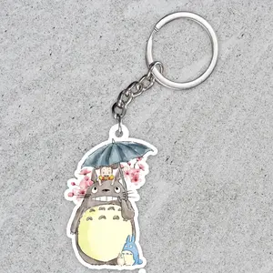 Totoro keychain, Studio Ghibli Totoro keychain, gifts for totoro fans ver1
