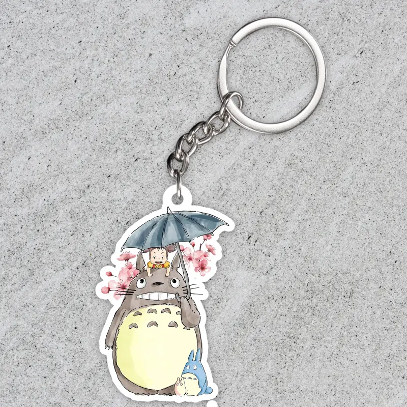 Totoro keychain, Studio Ghibli Totoro keychain, gifts for totoro fans ver1