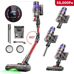 Ultenic U16 Flex Cordless Stick Vacuum, 600W 55KPa Suction, Flexible Wand, 6-Layer HEPA Filter, 60Min Battery for Whole House