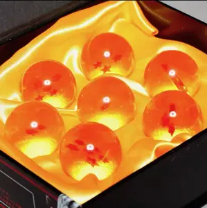 Dragon Ball Inspired Acrylic Cosplay Dragon Balls, 1-7 Piece Collectible Board Game Pieces, Novelty Toy for Office & Game Room