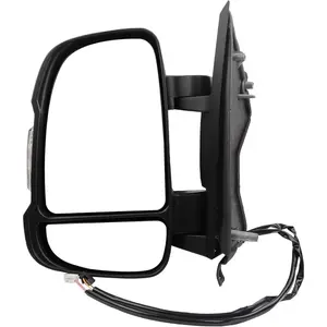 Dasbecan Left Driver Side Mirror Compatible with Ram Promaster 1500 2500 3500 2014-2022 Non-Heated Glass Manual Fold Turn Signal w/Temp Sensor Black Cargo Van Replaces#CH1320417 5VE99JXWAF 2+2 Pins