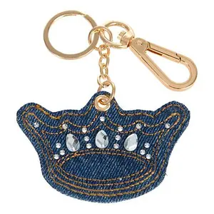 DG2 by Diane Gilman Embellished Denim Keychain