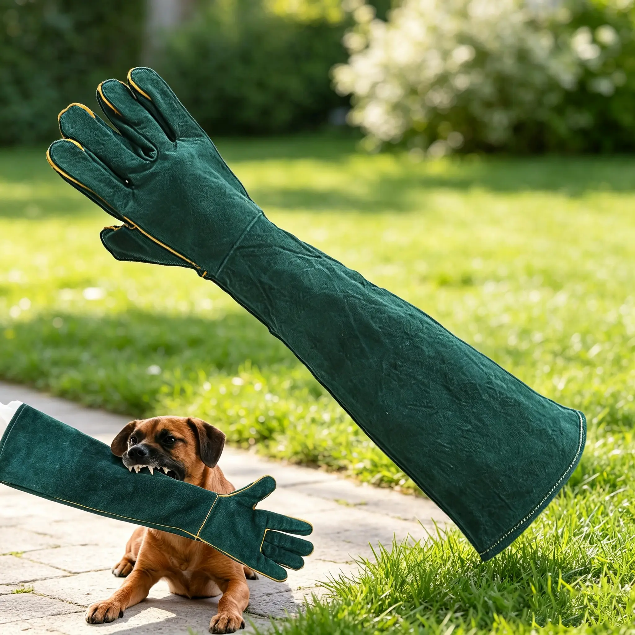Dog Bite Protection Training Gloves - Thickened Durable Sports Gloves for Pet Dog Bathing & Handling