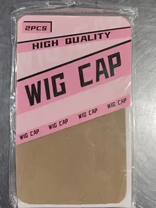 Wig Cap Pack (2 Pieces) — Transparent, Elastic Mesh Cap; The Preferred Choice for Professional Use  High quality