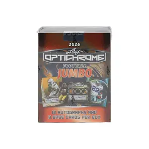 2026 Leaf Optichrome Football Hobby Jumbo Box (12 Autos Plus)