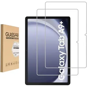 (2 Pack) Screen Protector for  Galaxy Tab A9+ Plus (11-Inch 2023,Model SM-X210/X216) Tempered Glass,9H Hardness Anti Scratch,Bubble Free,Case Friendly Easy Installation