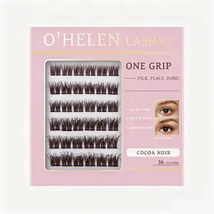 Couture Glam Aesthetic | O'HELEN The Mayfair Pre-Bonded Lash Clusters | Luxury Fluffy 1-Step One-Grip Application Kit