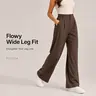 DLOODA Women’s High Waist Stretch Relaxed Tailored Wide Leg Pants with Pockets - Pants for Women, Work, Business Casual, Casual Fashion Trousers for Work & Weekend Wear, Work Pants,back to school shopping