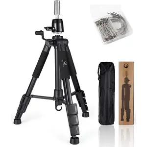 Wig Stand Tripod with Non-Slip Base Adjustable Mannequin  Stand with Hook Heavy Duty Manikin  Tripod