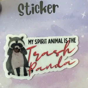 Trash panda vinyl sticker