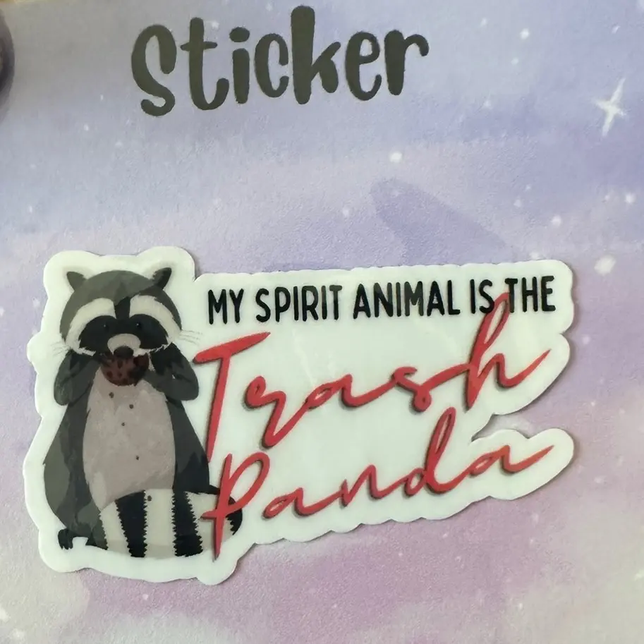 Trash panda vinyl sticker Trash panda vinyl sticker