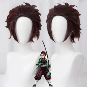 Kamado Tanjiro, Agatsuma Zenitsu, Kanroji Mitsuri, Tomioka Giyu, Tokito Muichiro Halloween Anime Character Cosplay Wigs