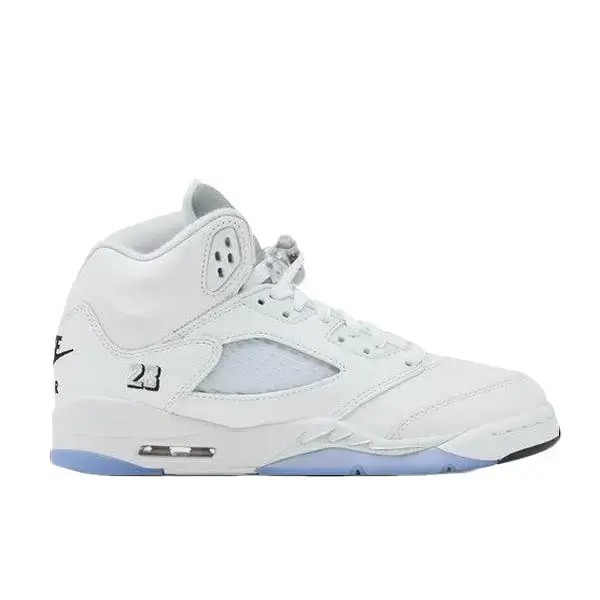 Nike Air Jordan 5 Retro White Metallic HQ7980-103 GS & Women's Fashion Sneaker New