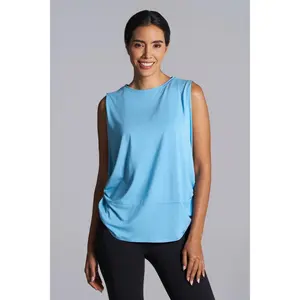 Women's Supine Twist Yoga Tank | Arctic Blue