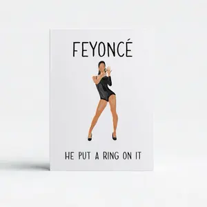 Bridal Shower Card | Engagement Gift , She Said Yes | Engagement Celebration Card