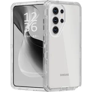 StarTU 3-Layer Heavy Duty Clear Case for Samsung Galaxy S26 / S25 / S24 / S23 / S22 Ultra & Plus – Shockproof Drop Protection, Rugged TPU+PC Anti-Yellow Cover