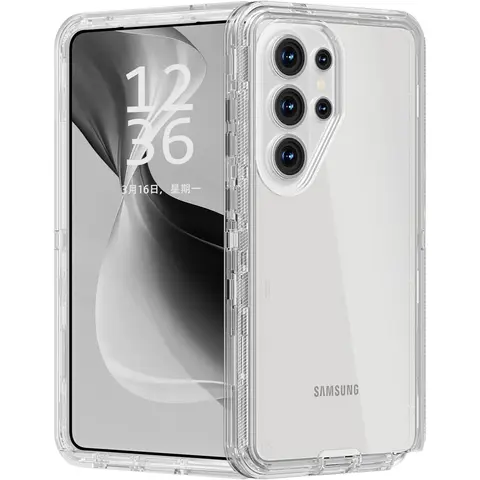 StarTU 3-Layer Heavy Duty Clear Case for Samsung Galaxy S26 / S25 / S24 / S23 / S22 Ultra & Plus – Shockproof Drop Protection, Rugged TPU+PC Anti-Yellow Cover