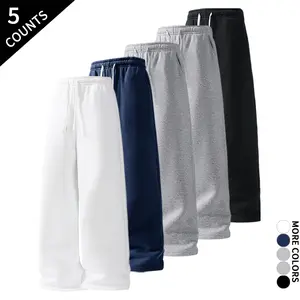 “5-Pack/5 Counts” Extra-Large Ultra Wide Leg Sweatpants, 5-Piece Set — Non-Restrictive for Everyday Casual Wear