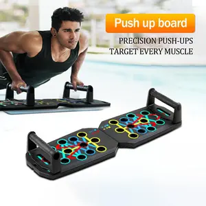 Portable Fitness Multifunctional Foldable Tilt Prone Board for Home Gym Workouts, Multifunctional Black Push-Up Board with Black Handle - Durable, Lightweight, Adjustable Home Fitness Equipment