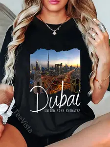 100% Cotton Retro Dubai Souvenir / Dubai T-Shirt