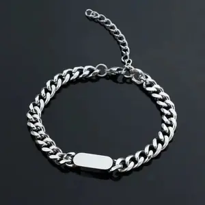 Titanium steel colorfast necklace, Cuba chain, cold and neutral style, hip-hop, spicy girl, handsome guy, couple fashion and minimalist accessory