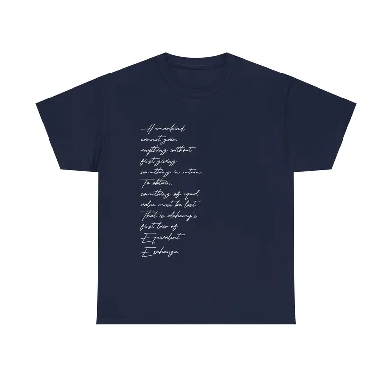 Equivalent Exchange Shirt -  Cotton Vintage Casual Menswear