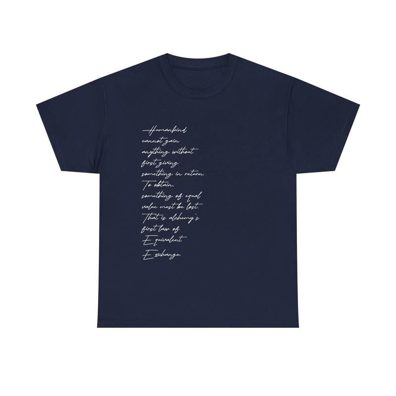 Equivalent Exchange Shirt -Â Cotton Vintage Casual Menswear