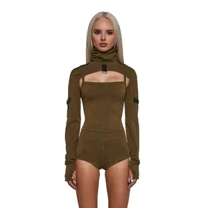 Outro Knit Romper And Shrug Set