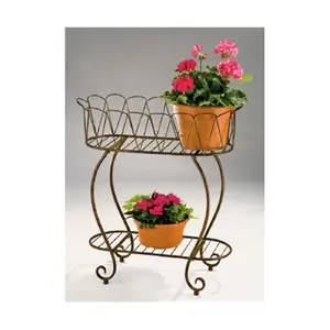 Deer Park  Metal Oval Wave Planter