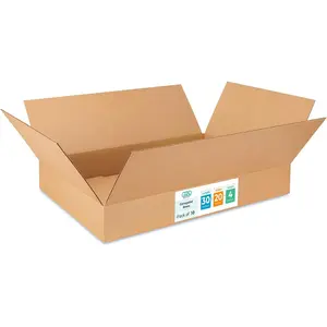 Large Shipping & Moving Boxes 30x20x4 inches (10-Pack) - Extra Strength 200 lb vs Regular - Corrugated Strong Cardboard Boxes - Heavy Duty Large Cardboard Box by IDL Packaging