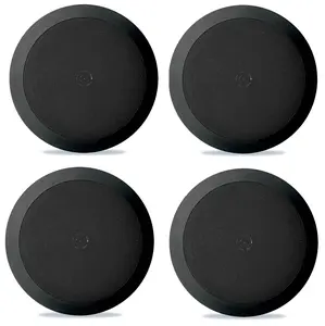 Pyle PDIC51RDBK 5.25 Inch 150 Watt Black In-Ceiling Flush Speakers Four pack
