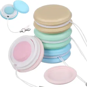 Portable Screen Cleaner Keychain 4 Pack - Macaron Shaped Microfiber Cloth for Phone/Glasses/Laptop Lens, Reusable Gadget Cleaning Kit (Cute Gift)