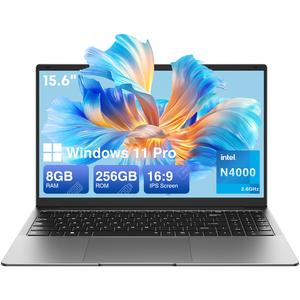 15.6 "Thin & Portable new Laptop Computer Intel Celeron N4000 8GB RAM 256GB SSD FHD 1920x1080 16:9 Display Windows 11  For Work And Study computadora portátil college Notebook, Student Laptop, Business Laptop